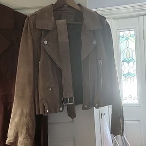 Moto suede jacket